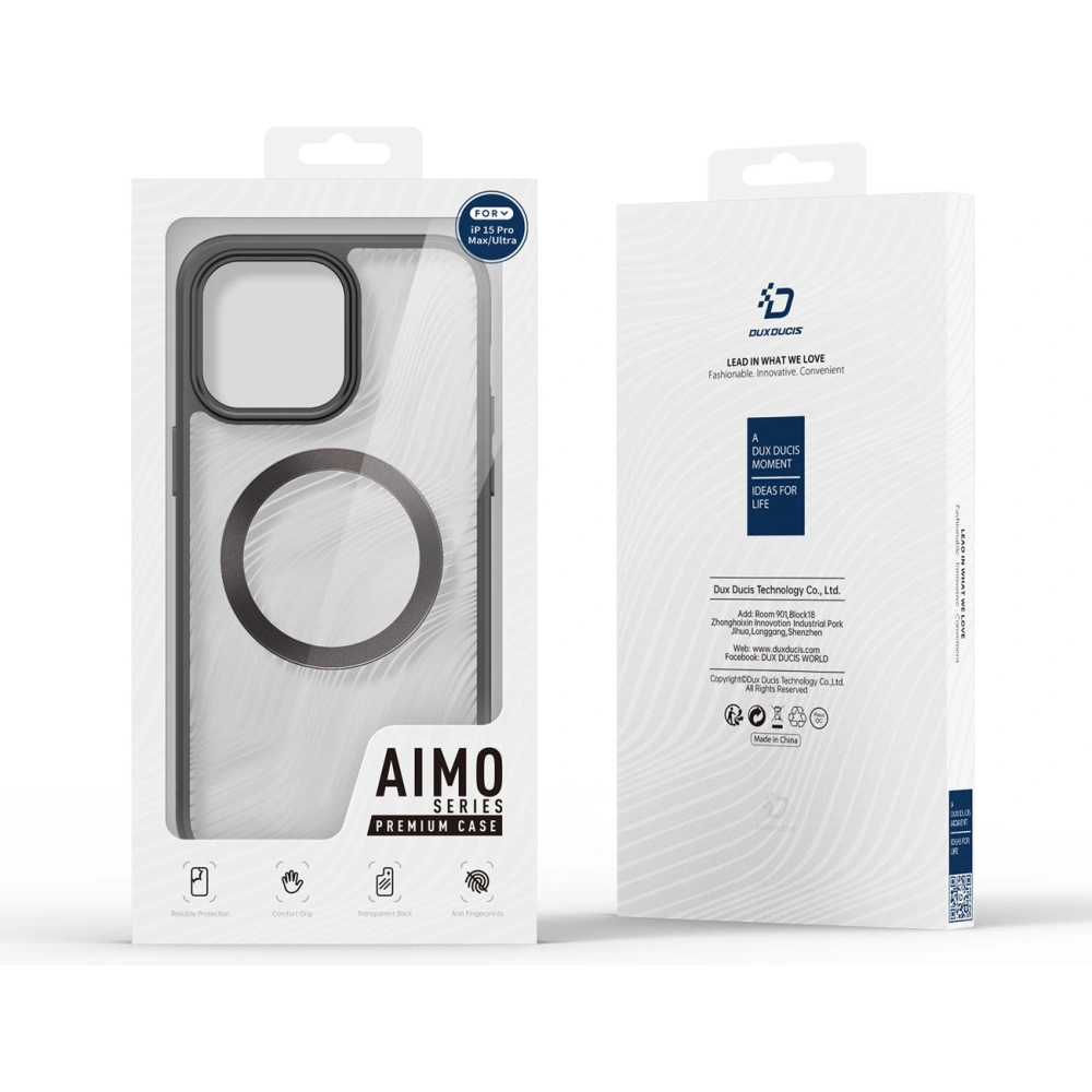 Wholesale Dux Ducis Aimo Mag MagSafe Apple iPhone 15 Pro Max black - DDS1753 - {ean13} - Hurt