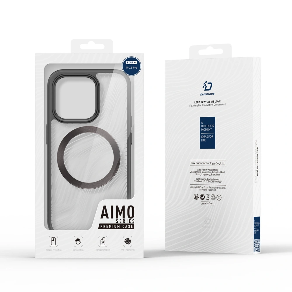 Hurtownia GSM - Etui Dux Ducis Aimo Mag MagSafe Apple iPhone 15 Pro černé - DDS1754 - {ean13} - Hurt