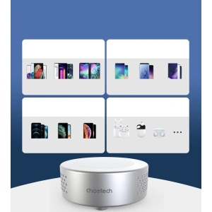 Hurtownia GSM - Kabelloses Ladegerät Choetech T593-F Qi 15W MagSafe mit Lüfter silber + USB-C/USB-C Kabel - CHT186 - {ean13} - Hurt