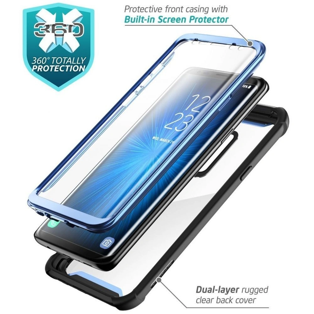 Hurtownia GSM - Etui Supcase IBLSN Ares Galaxy S9 Černá/Modrá - SPC002 - {ean13} - Hurt