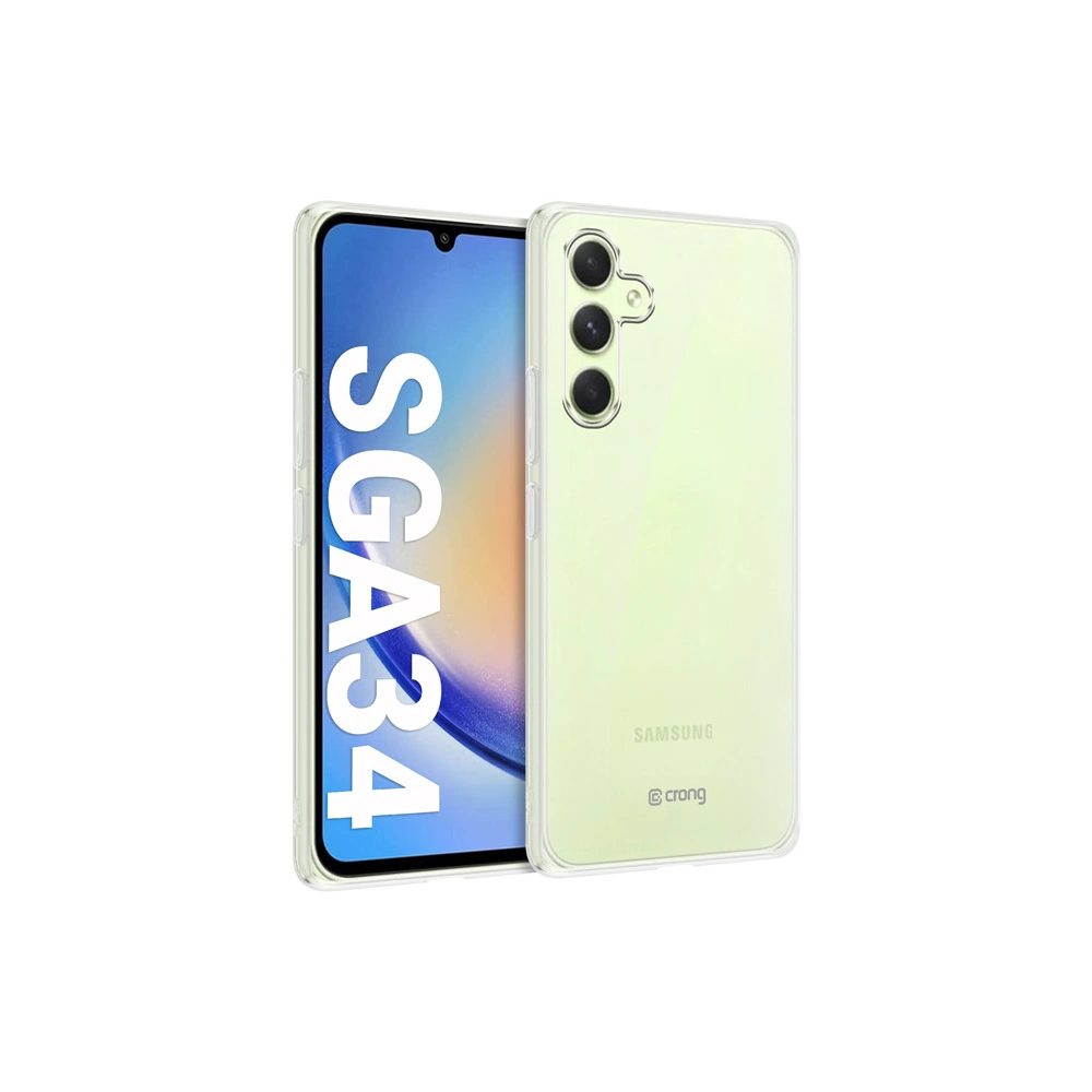 Hurtownia GSM - Etui Crong Crystal Slim Cover Samsung Galaxy A34 5G (átlátszó) - CRG597 - {ean13} - Hurt