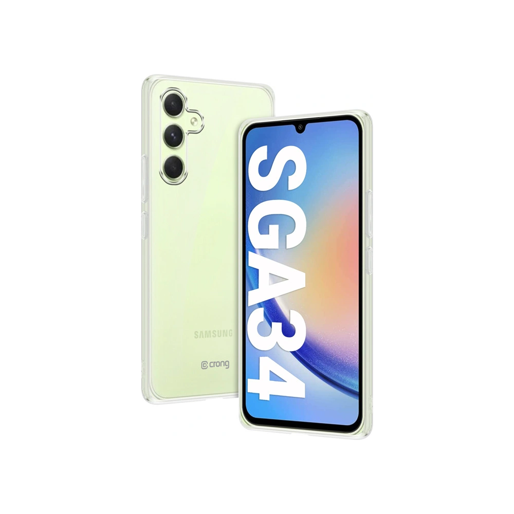 Hurtownia GSM - Etui Crong Crystal Slim Cover Samsung Galaxy A34 5G (átlátszó) - CRG597 - {ean13} - Hurt