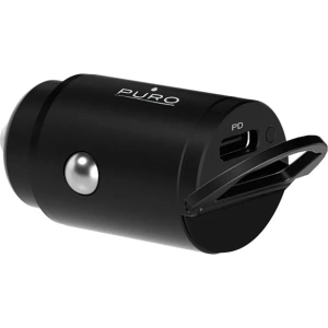 Hurtownia GSM - PURO Mini Auto-Schnellladegerät USB-C Power Delivery 20W (schwarz) - PUR718 - {ean13} - Hurt