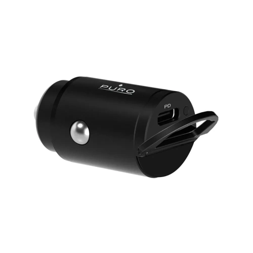 Ładowarka samochodowa PURO Mini Car Fast Charger USB-C Power Delivery 20W (czarny)