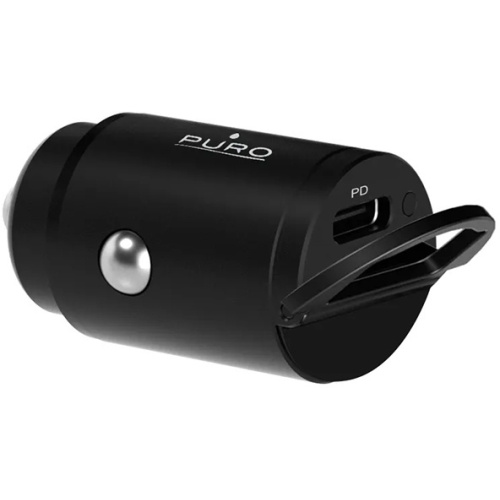 Puro Distributor - 8018417440861 - PUR718 - PURO Mini Car Fast Charger USB-C Power Delivery 20W (black) - B2B homescreen