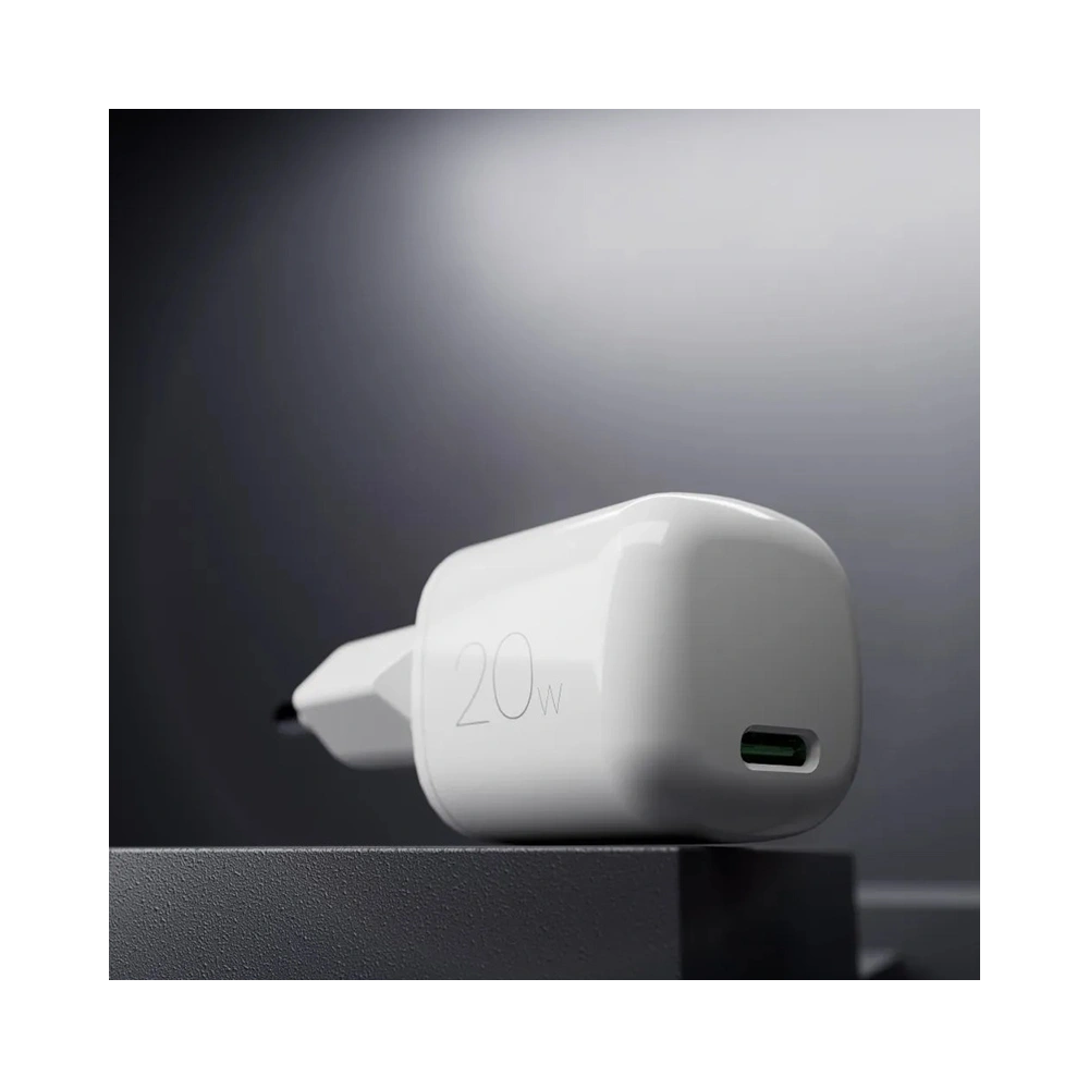 Hurtownia GSM - Încărcător de perete PURO MiniPro GaN USB-C 20W PD (alb) - PUR719 - {ean13} - Hurt
