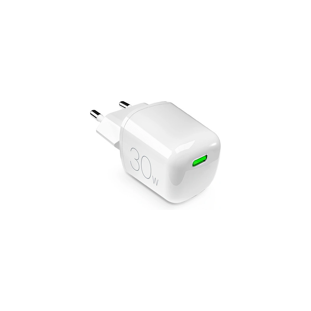 Hurtownia GSM - Ładowarka sieciowa PURO MiniPro Wall Charger GaN USB-C 30W PD (biały) - PUR720 - {ean13} - Hurt