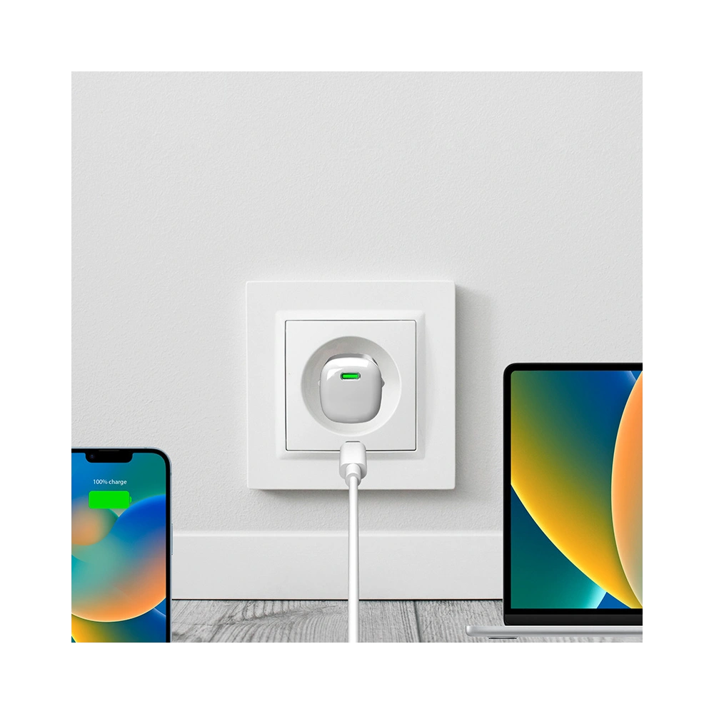 Hurtownia GSM - Ładowarka sieciowa PURO MiniPro Wall Charger GaN USB-C 30W PD (biały) - PUR720 - {ean13} - Hurt