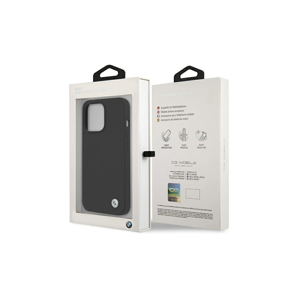 Wholesale BMW BMHCP13LMSILBK Apple iPhone 13 Pro black hardcase Silicone Signature - BMW477 - {ean13} - Hurt