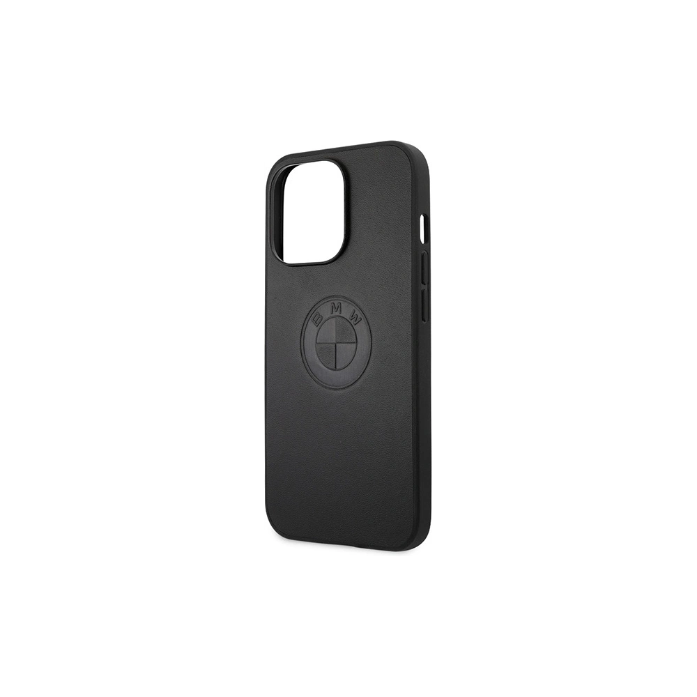 Hurtownia GSM - Etui BMW BMHCP13LREELK Apple iPhone 13 Pro czarny/black hardcase Leather Emboss - BMW478 - {ean13} - Hurt