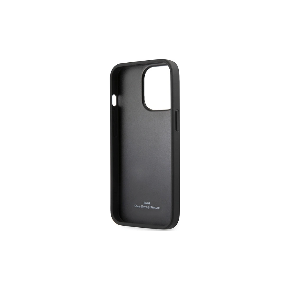 Hurtownia GSM - Etui BMW BMHCP13LREELK Apple iPhone 13 Pro czarny/black hardcase Leather Emboss - BMW478 - {ean13} - Hurt