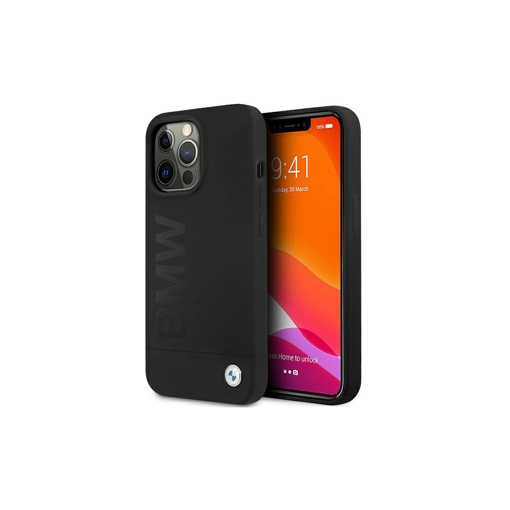 Hurtownia GSM - Etui BMW BMHCP13LSLBLBK Apple iPhone 13 Pro fekete/black hardcase Silicone Signature Logo - BMW479 - {ean13} - Hurt