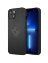 Etui BMW BMHCP13MREELK Apple iPhone 13 negru/black hardcase Leather Emboss