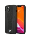 Hurtownia GSM - Etui BMW BMHCP13MRPSLK Apple iPhone 13 negru/black hardcase din piele cu linii debosate - BMW481 - {ean13} - Hurt