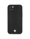 Hurtownia GSM - Etui BMW BMHCP13MRPSLK Apple iPhone 13 negru/black hardcase din piele cu linii debosate - BMW481 - {ean13} - Hurt