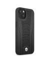 Hurtownia GSM - Etui BMW BMHCP13MRPSLK Apple iPhone 13 negru/black hardcase din piele cu linii debosate - BMW481 - {ean13} - Hurt