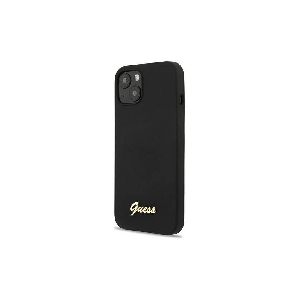 Hurtownia GSM - Etui Guess GUHCP13MLSLMGBK Apple iPhone 13 negru/czarny hardcase Silicon Script Logo Auriu - GUE2633 - {ean13} - Hurt