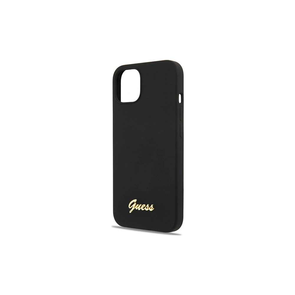 Hurtownia GSM - Etui Guess GUHCP13MLSLMGBK Apple iPhone 13 negru/czarny hardcase Silicon Script Logo Auriu - GUE2633 - {ean13} - Hurt