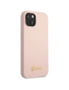 Hurtownia GSM - Etui Guess GUHCP13MLSLMGLP Apple iPhone 13 roz cu lumina/roz deschis hardcase din silicon Script Logo Aurit - GUE2634 - {ean13} - Hurt