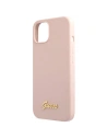 Hurtownia GSM - Etui Guess GUHCP13MLSLMGLP Apple iPhone 13 roz cu lumina/roz deschis hardcase din silicon Script Logo Aurit - GUE2634 - {ean13} - Hurt