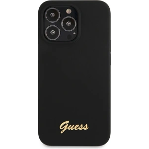 Hurtownia GSM - Etui Guess GUHCP13XLSLMGBK Apple iPhone 13 Pro Max černé/hardcase silikon Script Gold Logo - GUE2635 - {ean13} - Hurt
