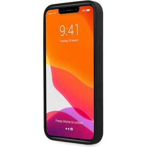 Hurtownia GSM - Etui Guess GUHCP13XLSLMGBK Apple iPhone 13 Pro Max negru/czarny hardcase Silicon Script Logo Auriu - GUE2635 - {ean13} - Hurt