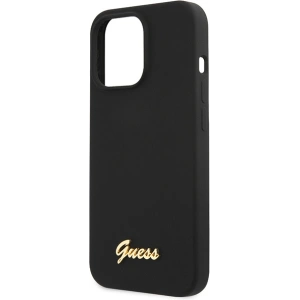 Hurtownia GSM - Etui Guess GUHCP13XLSLMGBK Apple iPhone 13 Pro Max černé/hardcase silikon Script Gold Logo - GUE2635 - {ean13} - Hurt