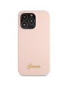 Hurtownia GSM - Etui Guess GUHCP13XLSLMGLP Apple iPhone 13 Pro Max jasnorůžový/light pink hardcase silikonový Script Gold Logo - GUE2636 - {ean13} - Hurt