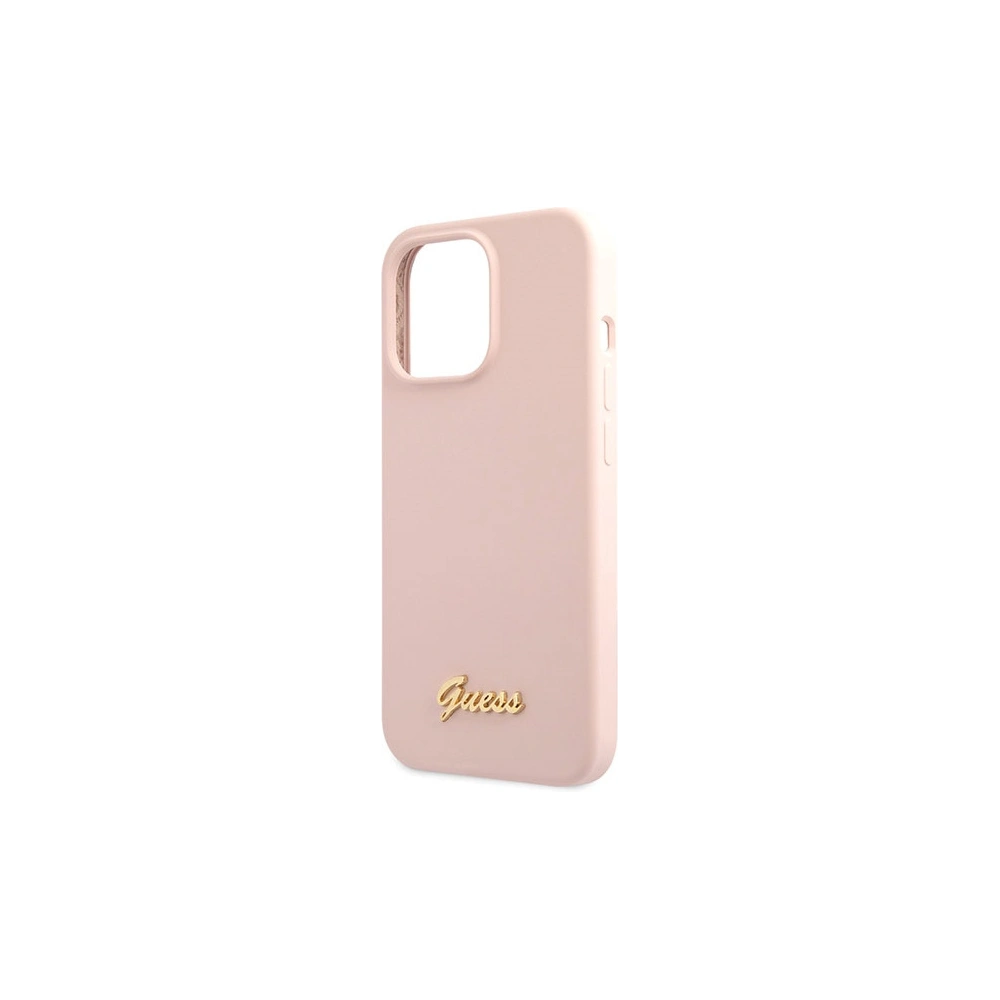 Hurtownia GSM - Etui Guess GUHCP13XLSLMGLP Apple iPhone 13 Pro Max roz light / hardcase din silicon cu logo auriu - GUE2636 - {ean13} - Hurt