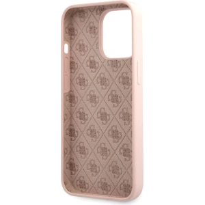 Hurtownia GSM - Etui Guess GUHCP13XLSLMGLP Apple iPhone 13 Pro Max jasnorůžový/light pink hardcase silikonový Script Gold Logo - GUE2636 - {ean13} - Hurt