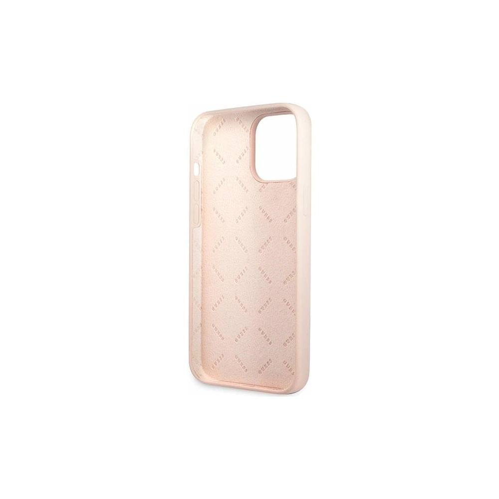 Hurtownia GSM - Etui Guess GUHCP13XLSLMGLP Apple iPhone 13 Pro Max jasnorůžový/light pink hardcase silikonový Script Gold Logo - GUE2636 - {ean13} - Hurt