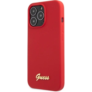 Hurtownia GSM - Etui Guess GUHCP13XLSLMGRE Apple iPhone 13 Pro Max červený/burgundský tvrdý kryt silikon Vintage Gold Logo - GUE2637 - {ean13} - Hurt