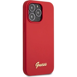 Hurtownia GSM - Etui Guess GUHCP13XLSLMGRE Apple iPhone 13 Pro Max červený/burgundský tvrdý kryt silikon Vintage Gold Logo - GUE2637 - {ean13} - Hurt