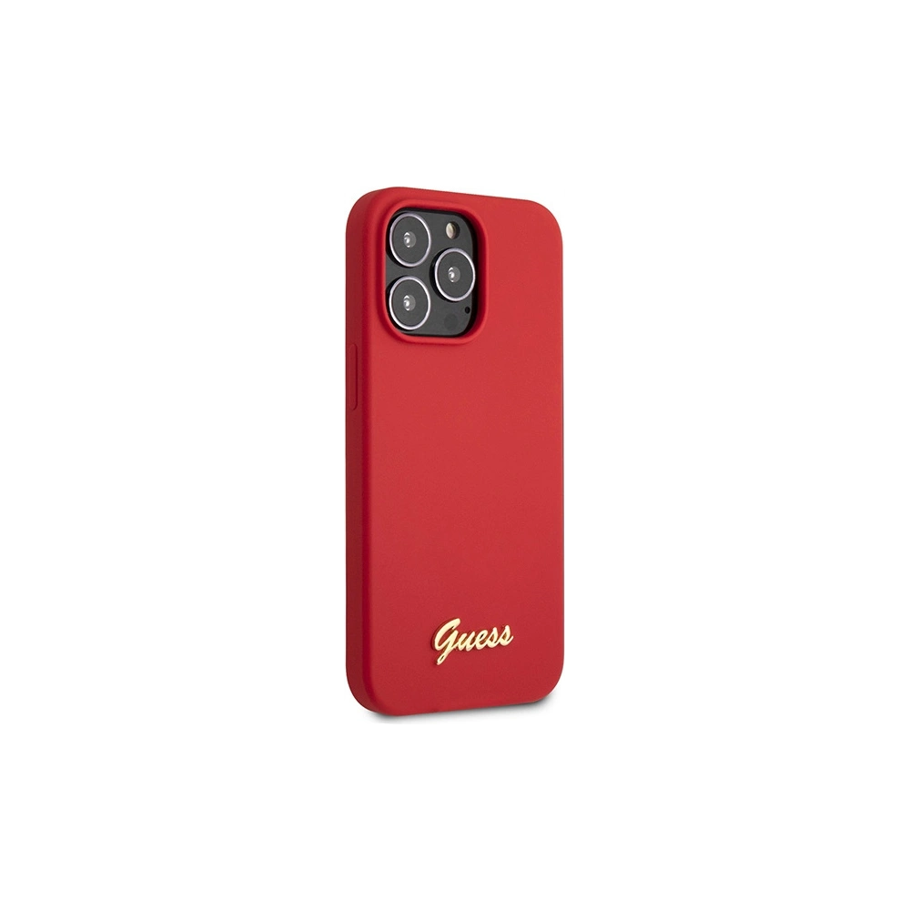 Hurtownia GSM - Etui Guess GUHCP13XLSLMGRE Apple iPhone 13 Pro Max červený/burgundský tvrdý kryt silikon Vintage Gold Logo - GUE2637 - {ean13} - Hurt