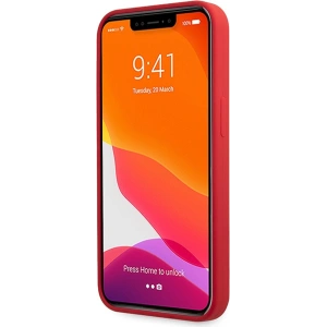 Hurtownia GSM - Etui Guess GUHCP13XLSLMGRE Apple iPhone 13 Pro Max roșu/burgundy husă din silicon cu logo vintage aurit - GUE2637 - {ean13} - Hurt