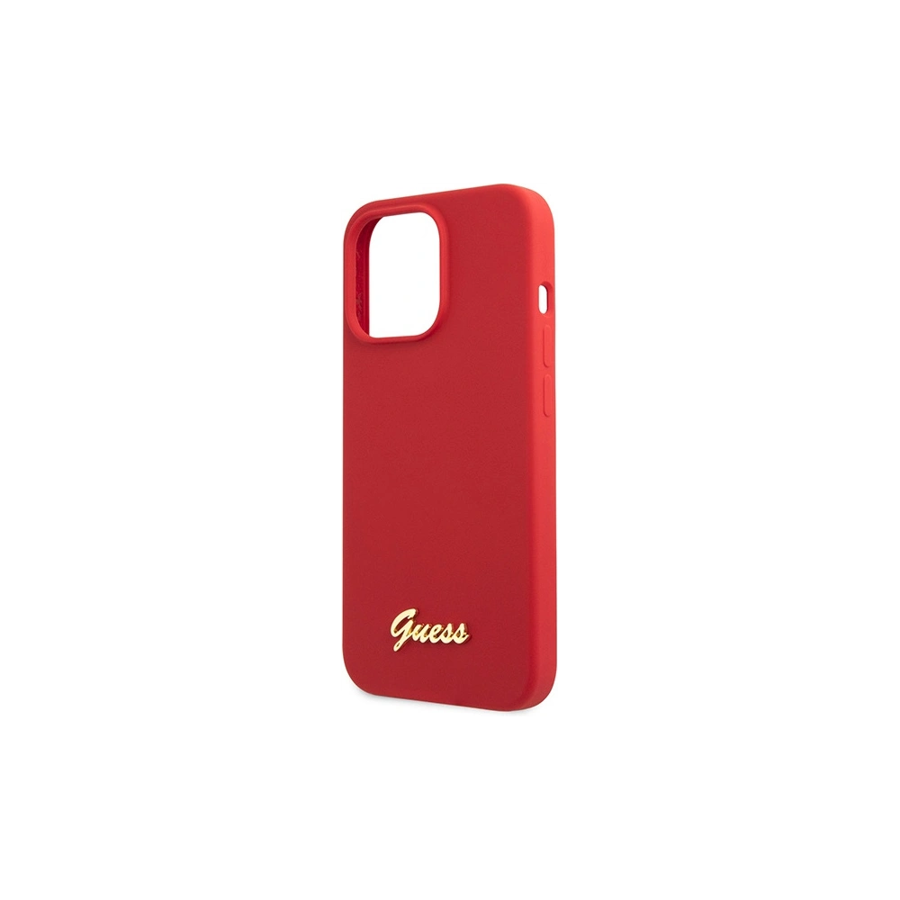 Hurtownia GSM - Etui Guess GUHCP13XLSLMGRE Apple iPhone 13 Pro Max červený/burgundský tvrdý kryt silikon Vintage Gold Logo - GUE2637 - {ean13} - Hurt