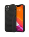 Etui Mercedes AMG AMHCP13MDEBK Apple iPhone 13 negru/black hardcase Leather&Carbon Red Stitching