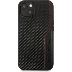 Hurtownia GSM - Etui Mercedes AMG AMHCP13MDEBK Apple iPhone 13 czarny/black hardcase Leather&Carbon Red Stitching - MRS77 - {ean13} - Hurt