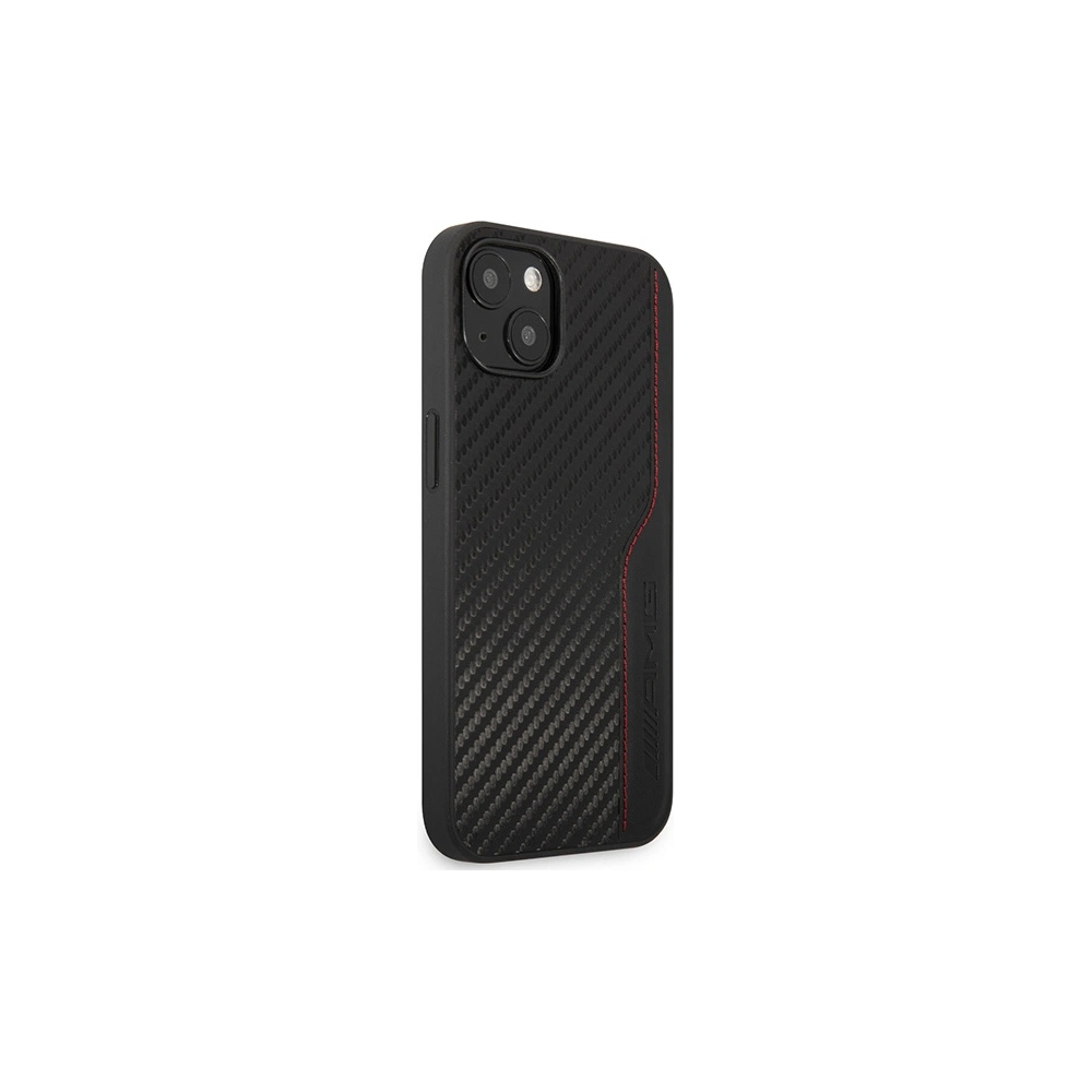 Hurtownia GSM - Etui Mercedes AMG AMHCP13MDEBK Apple iPhone 13 schwarz/black hardcase Leder&Carbon Rote Nähte - MRS77 - {ean13} - Hurt
