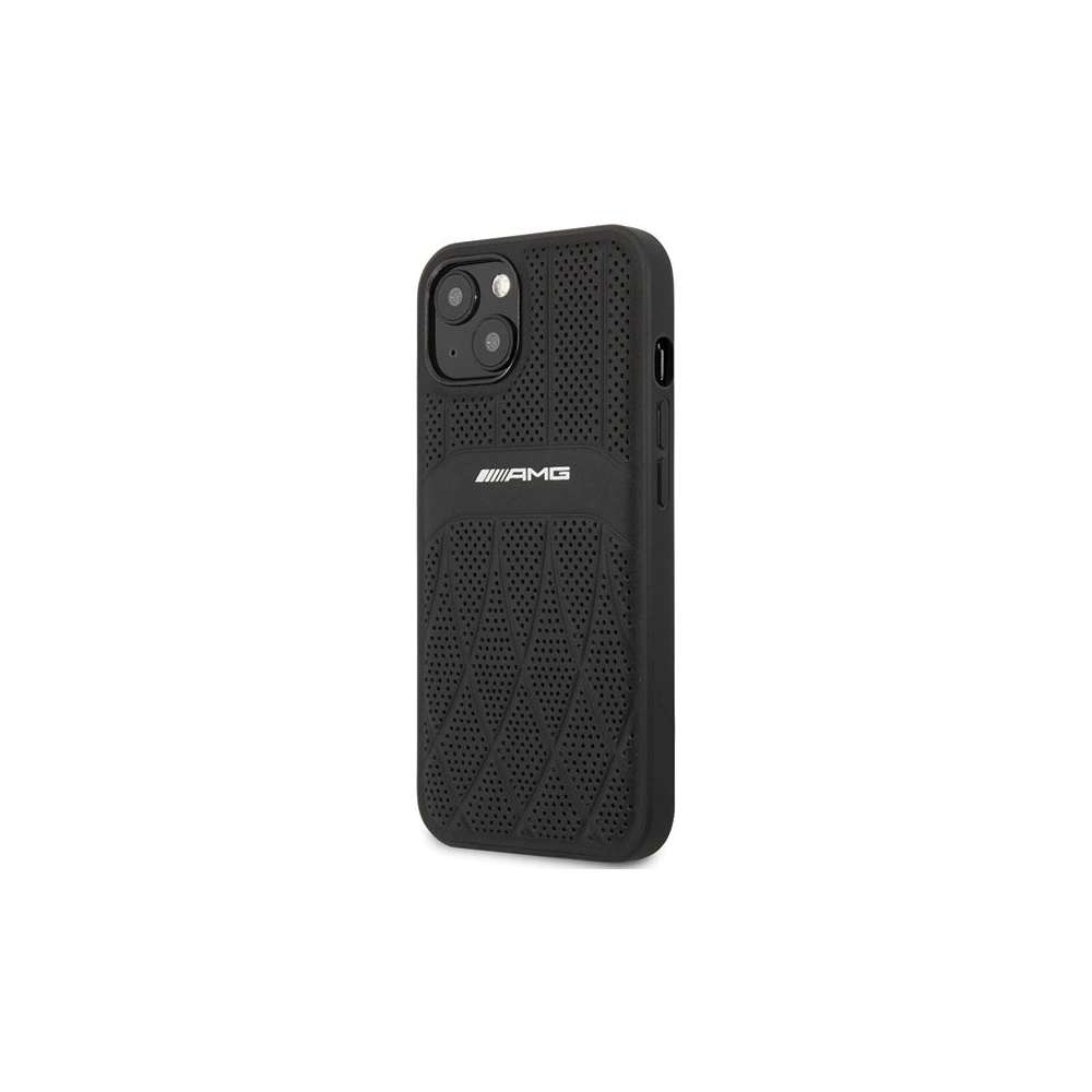 Hurtownia GSM - Etui Mercedes AMG AMHCP13MOSDBK Apple iPhone 13 fekete/hardcase bőr ívelt vonalak - MRS78 - {ean13} - Hurt