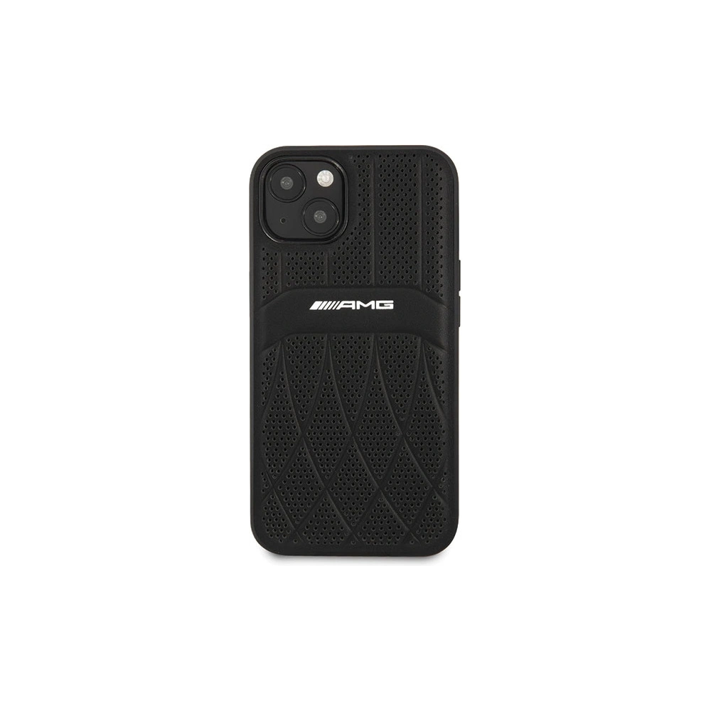 Hurtownia GSM - Etui Mercedes AMG AMHCP13MOSDBK Apple iPhone 13 fekete/hardcase bőr ívelt vonalak - MRS78 - {ean13} - Hurt