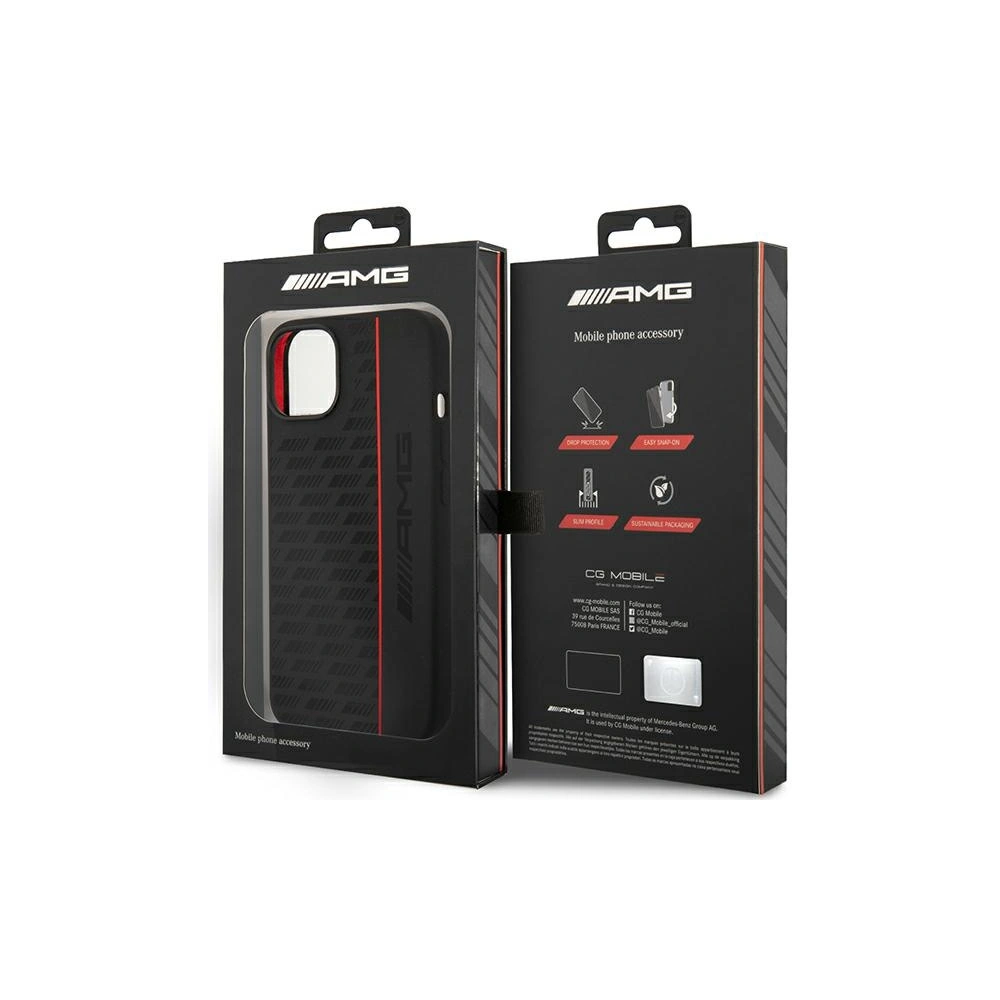 Hurtownia GSM - Etui Mercedes AMG AMHCP14S2SPCK Apple iPhone 14 černý/black hardcase silikonový karbonový vzor - MRS79 - {ean13} - Hurt