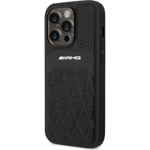Hurtownia GSM - Etui Mercedes AMG AMHMP14LOSDBK Apple iPhone 14 Pro czarny/black hardcase Leather Curved Lines MagSafe - MRS80 - {ean13} - Hurt