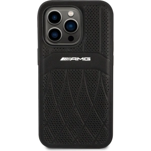 Hurtownia GSM - Etui Mercedes AMG AMHMP14LOSDBK Apple iPhone 14 Pro czarny/black hardcase Leather Curved Lines MagSafe - MRS80 - {ean13} - Hurt