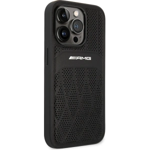 Wholesale Mercedes AMG AMHMP14LOSDBK Apple iPhone 14 Pro black hardcase Leather Curved Lines MagSafe - MRS80 - {ean13} - Hurt