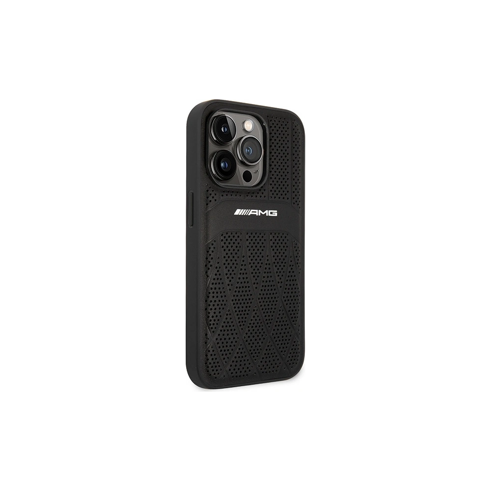 Hurtownia GSM - Etui Mercedes AMG AMHMP14LOSDBK Apple iPhone 14 Pro černý/black hardcase Leather Curved Lines MagSafe - MRS80 - {ean13} - Hurt