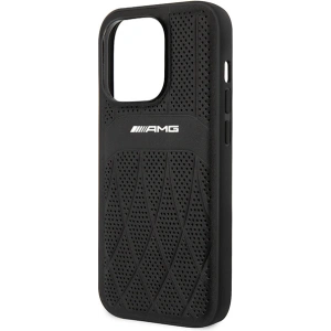Hurtownia GSM - Etui Mercedes AMG AMHMP14LOSDBK Apple iPhone 14 Pro czarny/black hardcase Leather Curved Lines MagSafe - MRS80 - {ean13} - Hurt