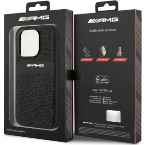 Hurtownia GSM - Etui Mercedes AMG AMHMP14LOSDBK Apple iPhone 14 Pro czarny/black hardcase Leather Curved Lines MagSafe - MRS80 - {ean13} - Hurt