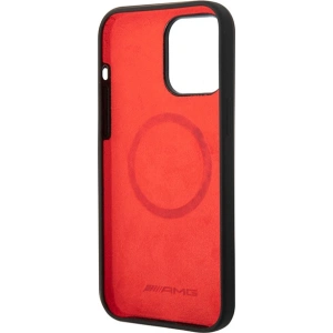 Etui Mercedes AMG AMHMP14X2SCFR Apple iPhone 14 Pro Max fekete/hardcase Kockás Zászló Minta MagSafe