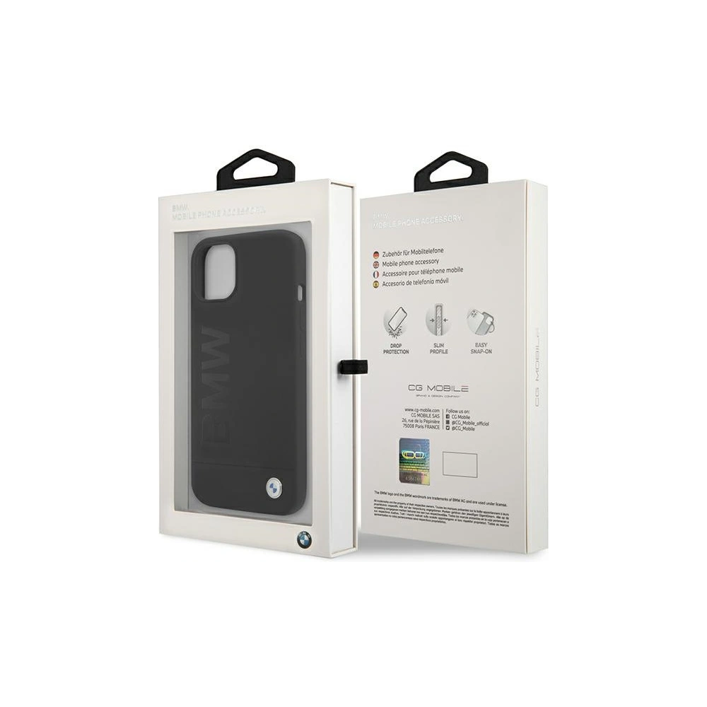 Hurtownia GSM - Etui BMW BMHCP13MSLBLBK Apple iPhone 13 fekete hardcase szilikon Signature Logo - BMW482 - {ean13} - Hurt